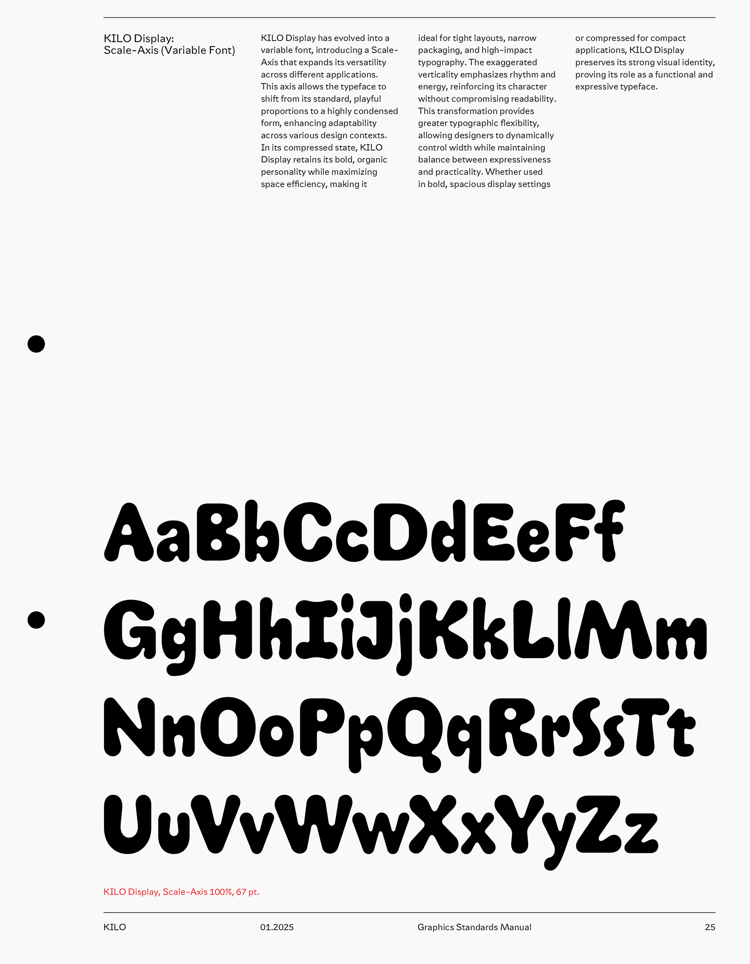 Kilo Display specimen A2